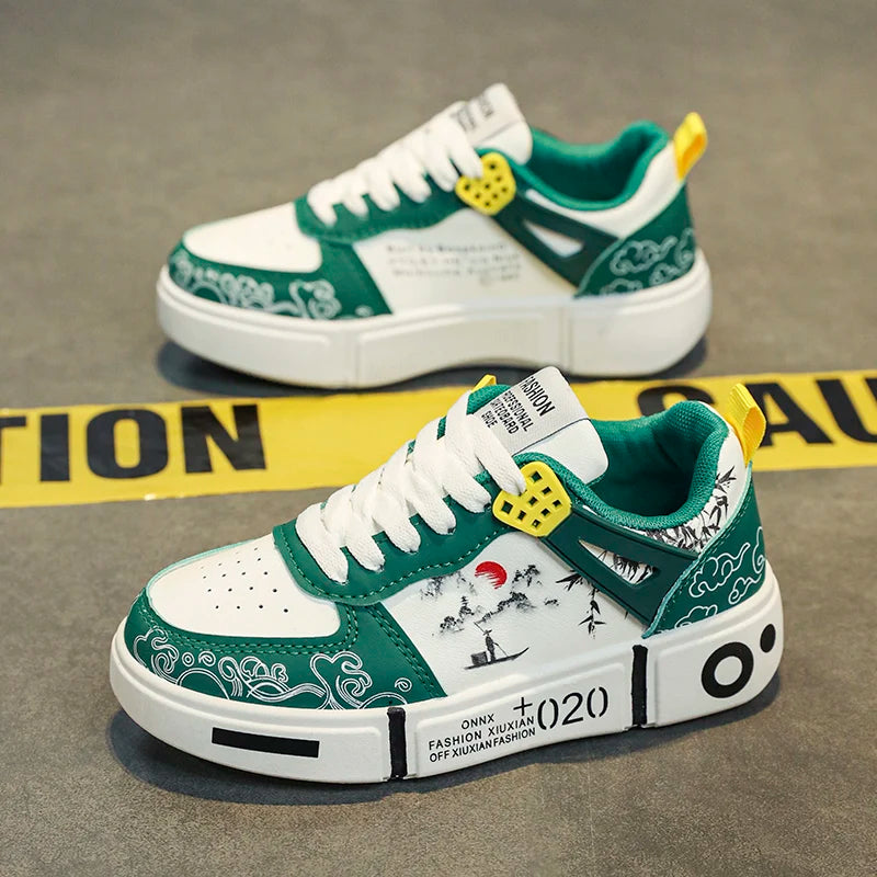 New Student Kids Board Shoes Fashion Boys Girls Leisure Walking Shoes Non-slip Comfortable Children Casual Sneakers Kids Flats