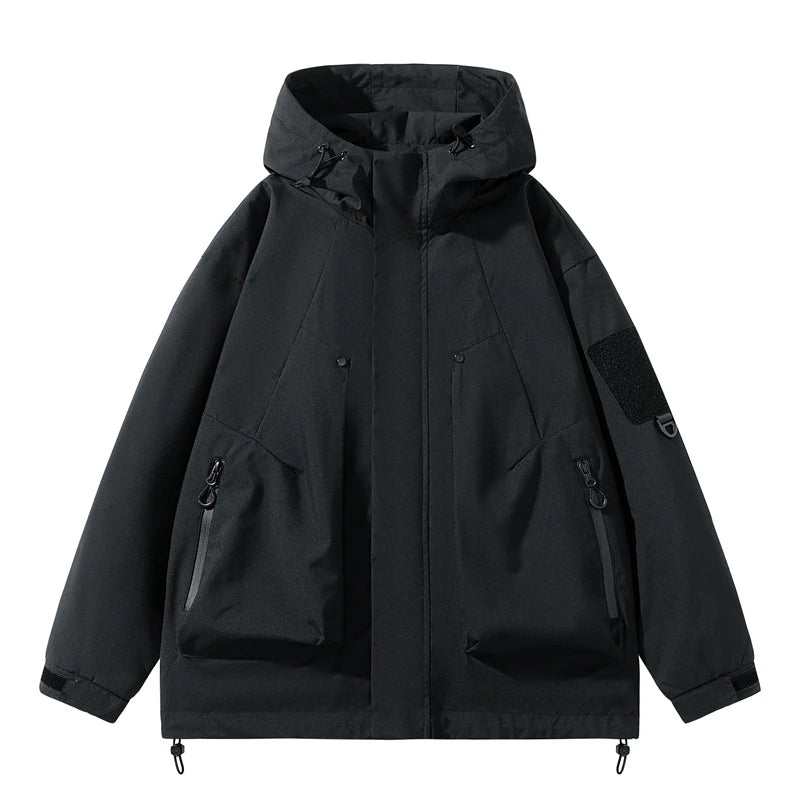 Spring Autumn Casual Jacket Fashion Hiking Men Jackets Men Outdoor Waterproof Windproof Camping Running Hooded Windbreaker Coats