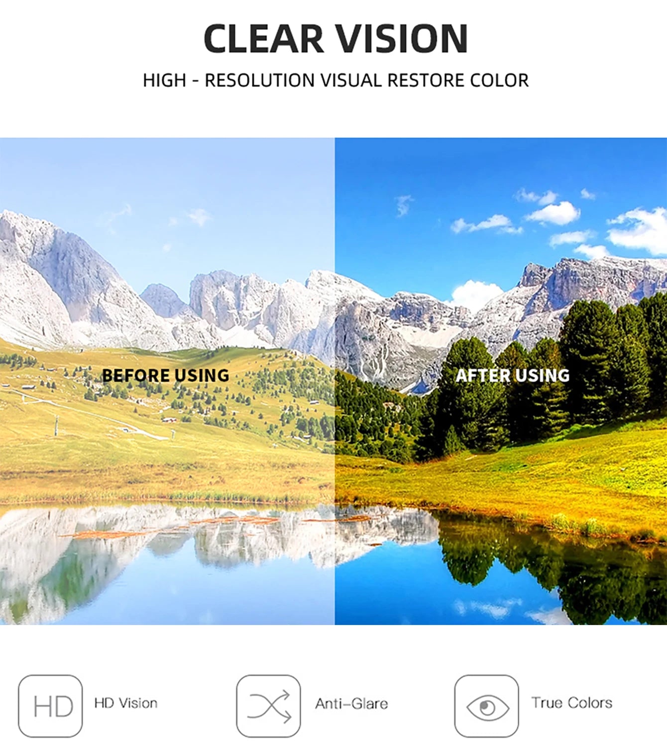 Polarized Fishing Sunglasses for Men Women Classic Camouflage Shades with UV Protection for Outdoor Driving Cycling Hiking