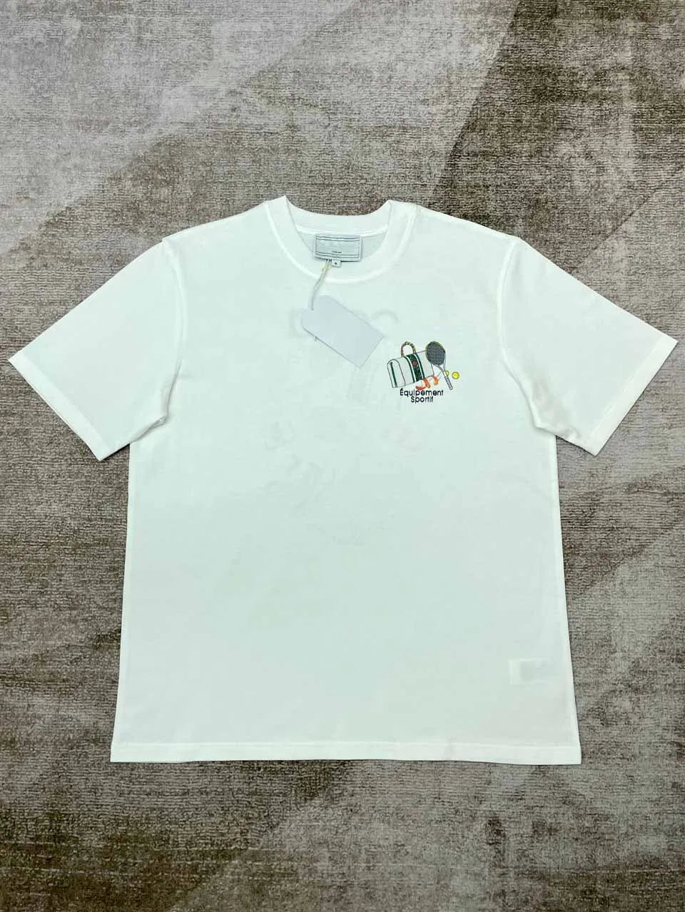 2025 High Quality  Casinoblank Paris Tennis Equipment Print Women Men T shirts Oversized Men Casual Cotton Summer T shirt tees