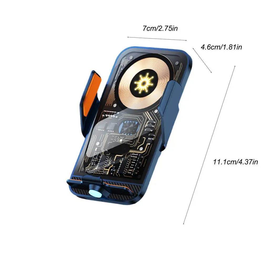 Car Phone Holder Wireless Charger 66W Car Vent Clips 360-Degree Rotation Cell Phone Accessories Car Charger Fast Charging