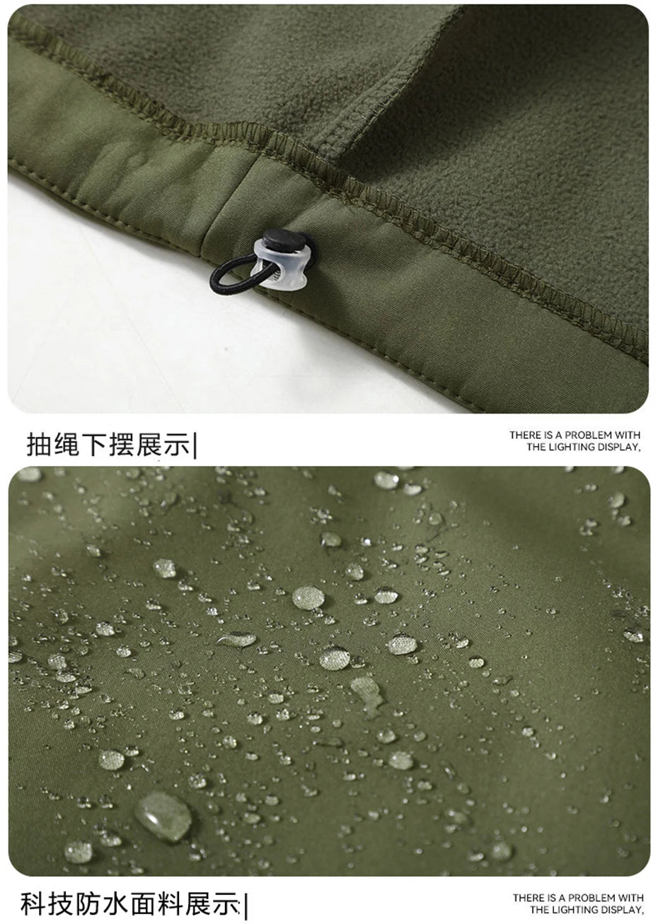 13XL 12XL Men Jackets Soft Shell Coats Autumn Winter Fleece Hooded Windbreaker Man Big Size 11XL 10XL Jackets