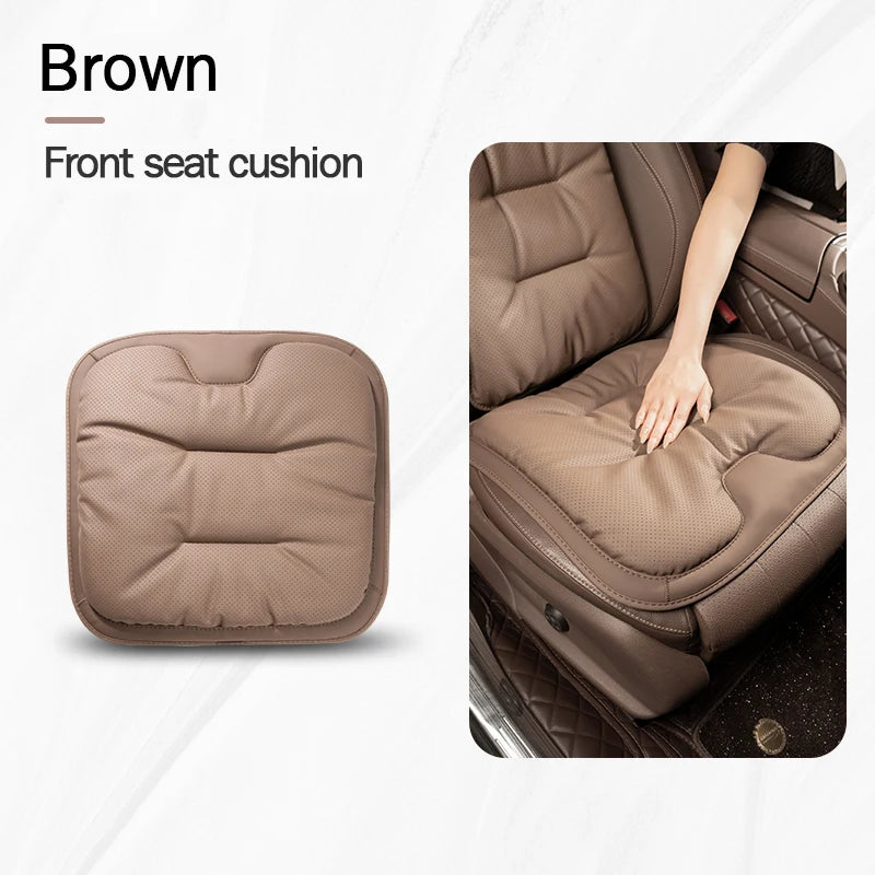 Universal Car Seat Cover Leather Cars Seat Waist Cushion Covers Four Season Auto Interior Seats  Protection Pad Car Accessorie