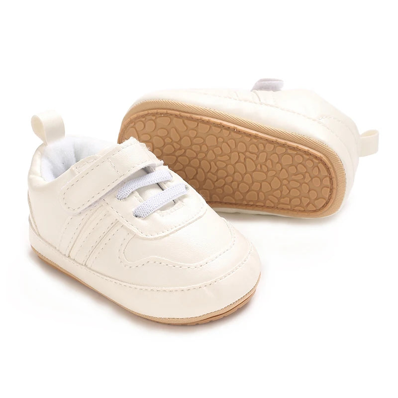 Baby Shoes 0-1 Year Old Baby Shoes Soft Cloth Sole Anti Slip Learning Shoes For Toddlers White Shoes For Sports Shoes