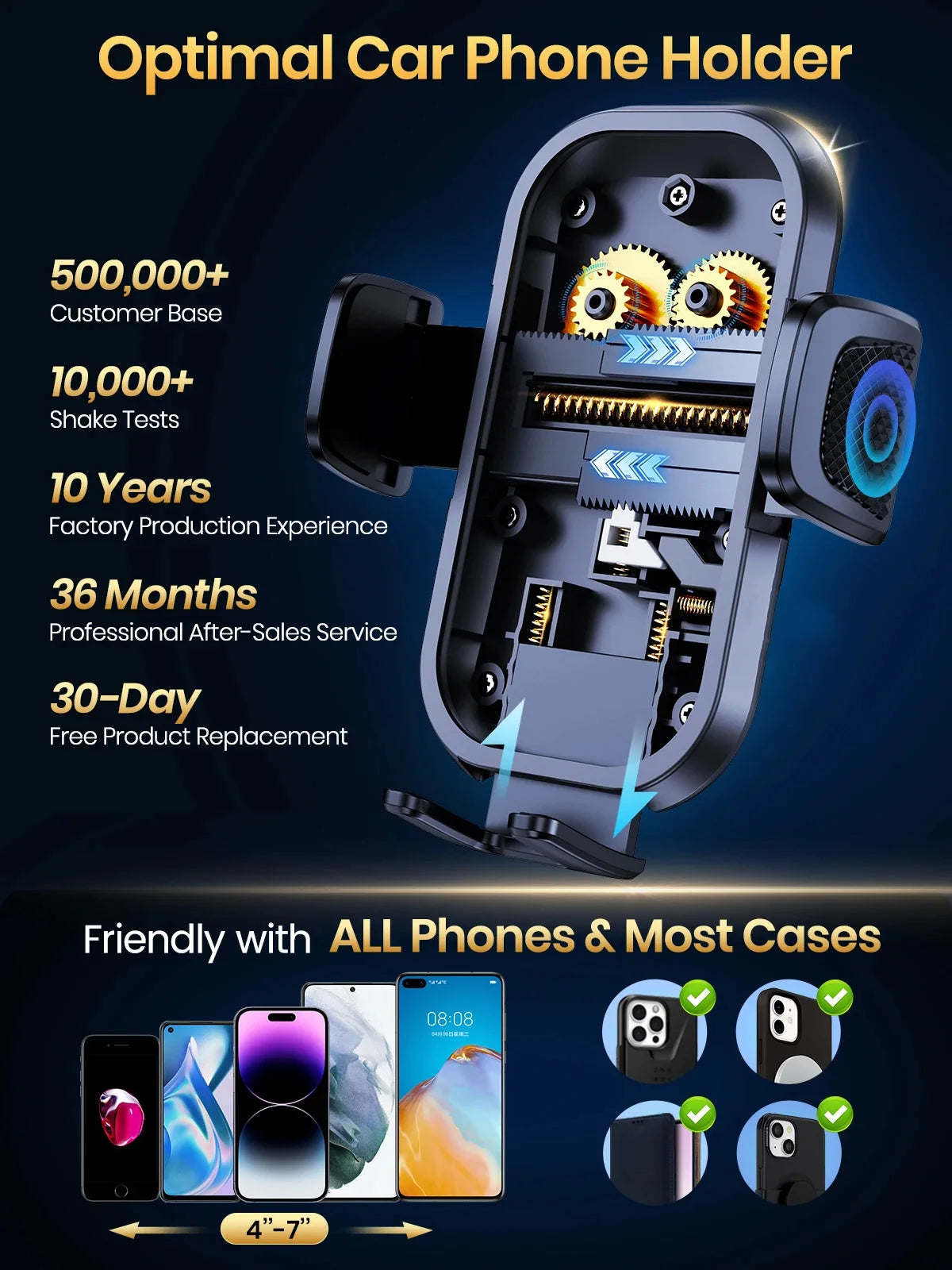 Car Phone Holder For Honda Accord MK10 MK10.5 2018 2019 2020-2022 Mobile Phone Mounts Car Wireless Charging Special Fixed Base