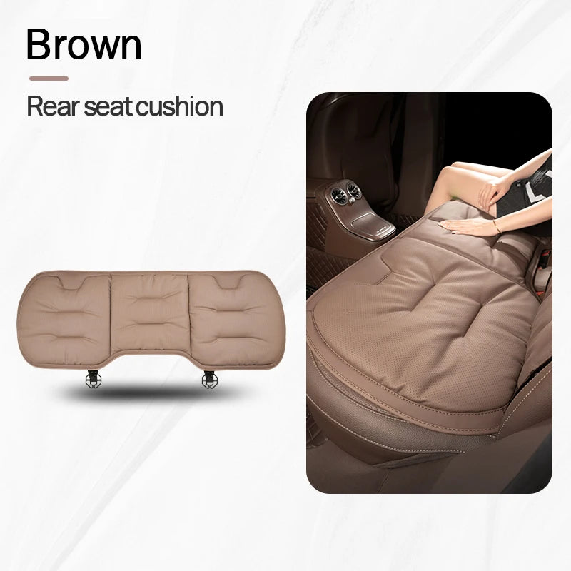 Universal Car Seat Cover Leather Cars Seat Waist Cushion Covers Four Season Auto Interior Seats  Protection Pad Car Accessorie
