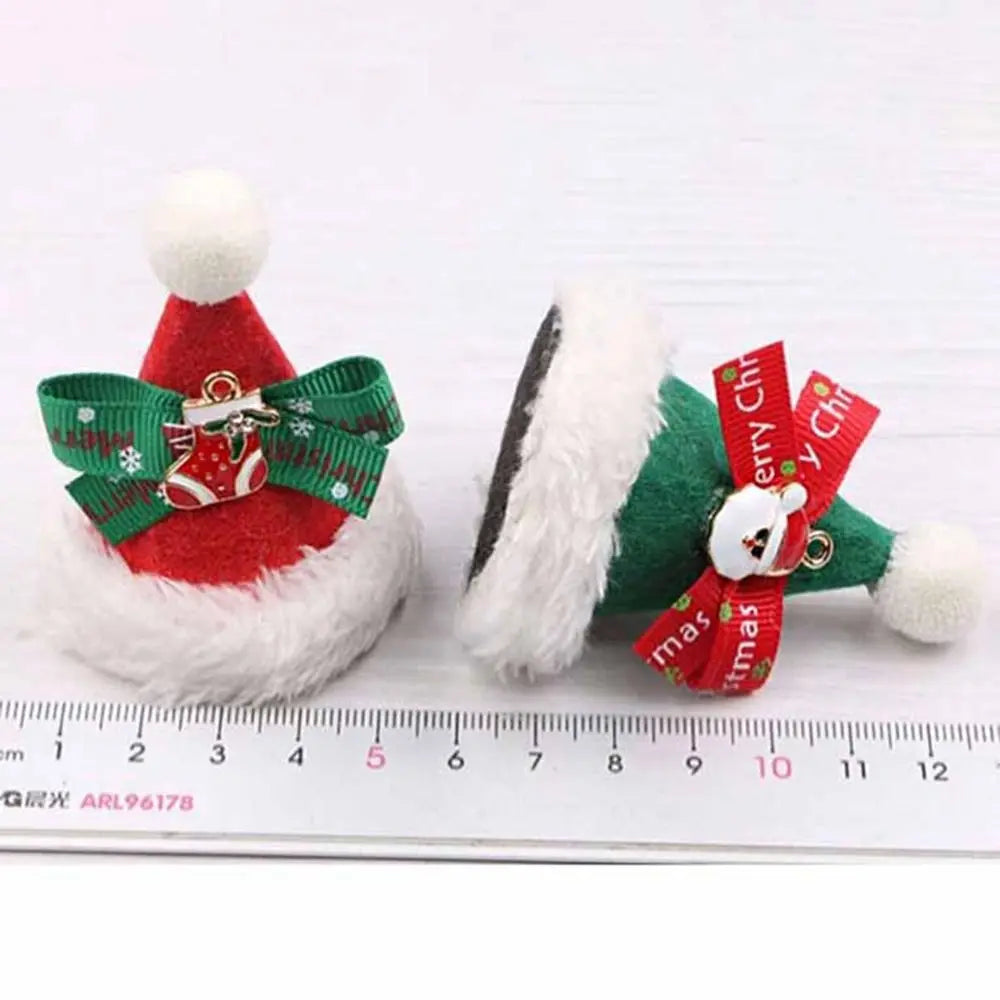 Cap Santa Claus Kids Gifts Christmas Costume Dress Up Korean Hair Accessories Children Hair Clip Christmas Hat Hairpin