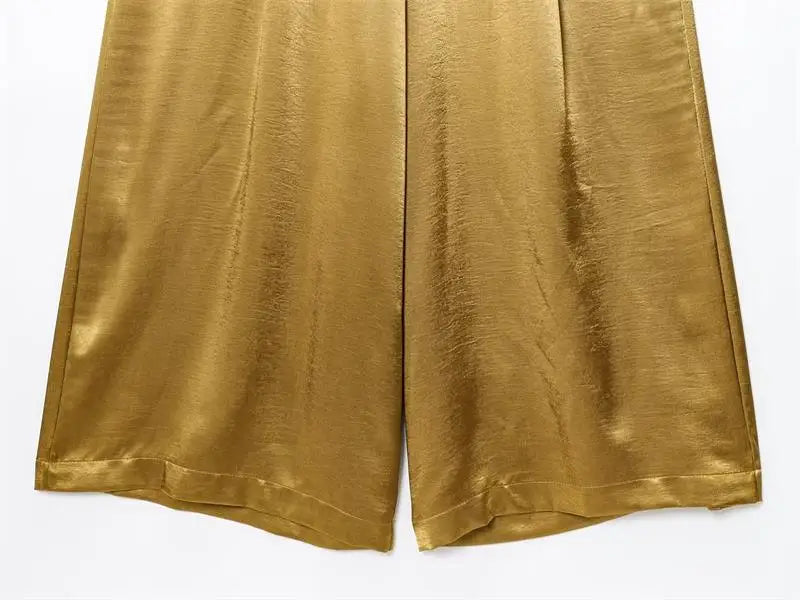 Women's 2025 New Summer Pants Fashion Slim Street Women's High Waist Wide-Leg Pantss Chic Youth Elegant Summer Travel Pants