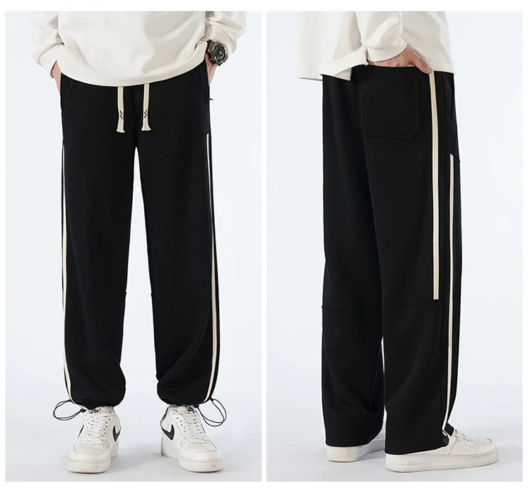 Big Tall Men Pants 200 Cm 190cm Extra Long Length Trouser Male  Straight Leg Sweatpants Winter Autumn Fleece Warm Lengthen 120cm