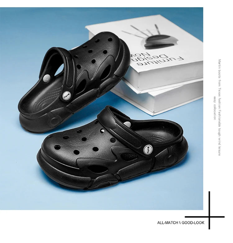 Kids Slippers Solid Soft Sandals Lightweight Comfortable Children Outdoor Garden Shoes Home Fashion Slides Orginal Summer Soft