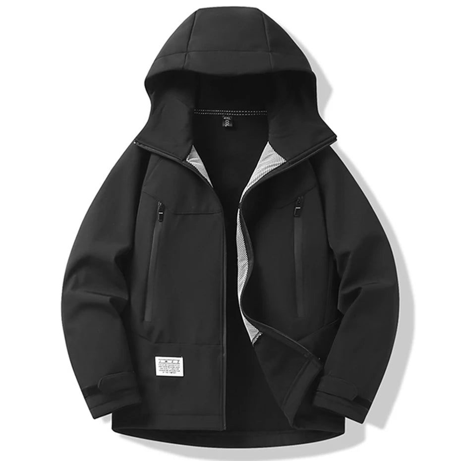 13XL 12XL Men Jackets Soft Shell Coats Autumn Winter Fleece Hooded Windbreaker Man Big Size 11XL 10XL Jackets