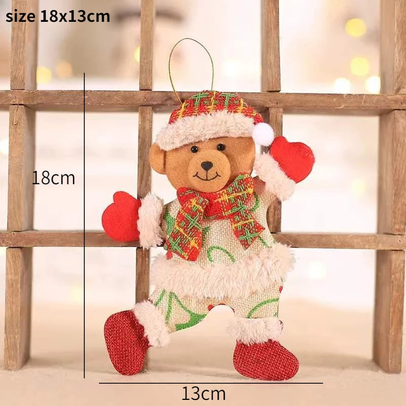 New Year 2025 Christmas Tree Decorations Cute Dolls