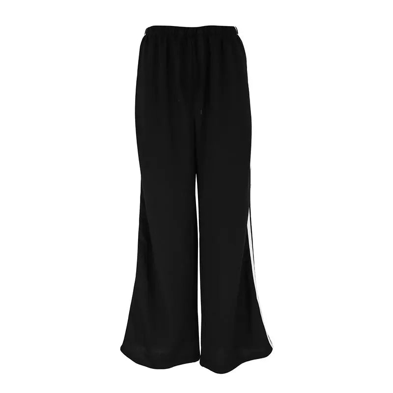 Women's Pants Autumn New Fashion Streetwear Basic Straight Casual Slim Striped Trousers Female Sexy Solid Simple Versatile Pants