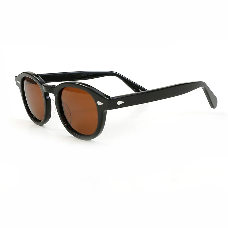 Polarized Sunglasses Men Women Johnny Depp Lemtosh Style Sun Glasses Retro Round Acetate Frame UV400 Lens Oculos