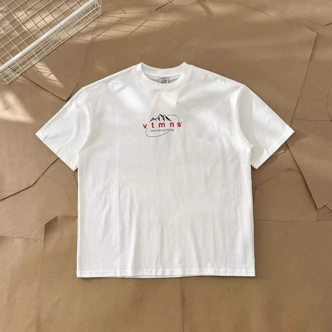 Top Grade LIMITED EDITIONS VT Logo Printed Women Men T shirts Tees Oversized Men Casual Cotton T shirt