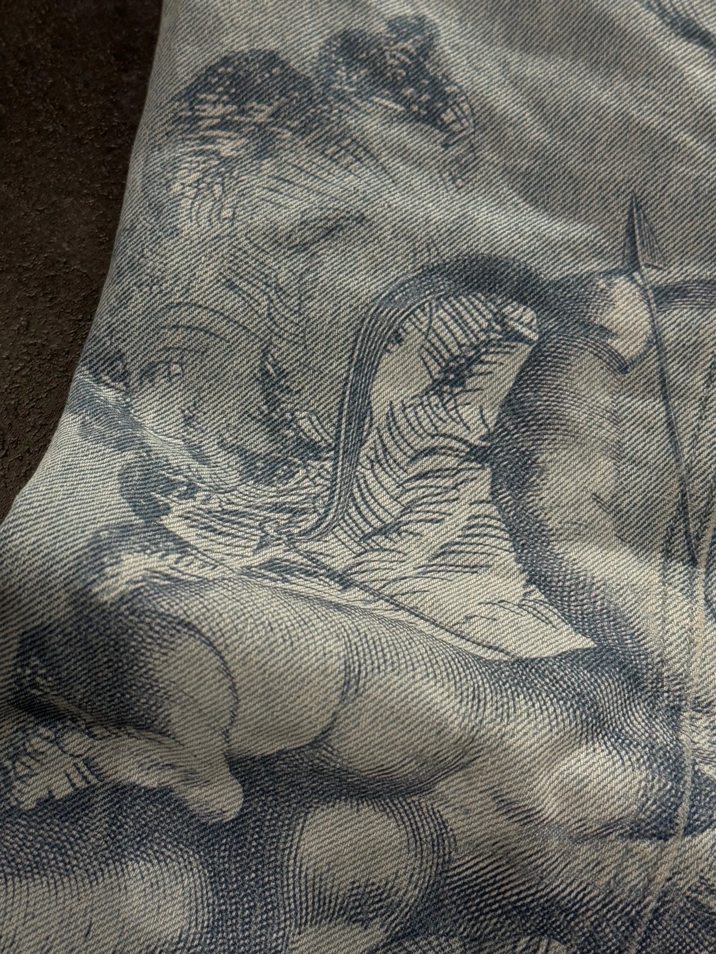 Y2k Retro Baggy Jeans Trendy Cupid Angel Pattern Men Women Pants American Hip Hop Streetwear Unisex Casual Straight Leg Jeans