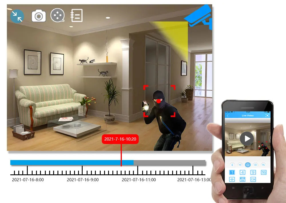 Outdoor Analog CCTV Video Surveillance Cameras Outside Waterproof HD 5MP AHD Home Camera with Motion Sensor Night Vision Cam 2MP