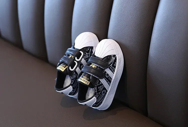 Kids Shoes for Baby Girls and Boys Anti-slip Soft Rubber Bottom Baby Sneaker Casual Flat Shoes Children Size 21-30