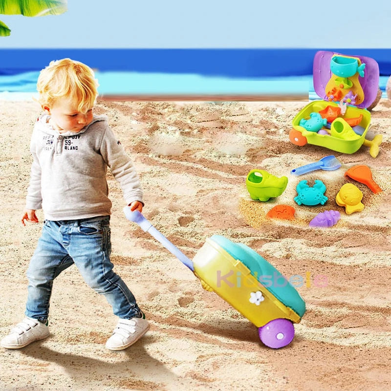 Kids Beach Toys Baby Beach Play Toys Sandbox Kit Summer Toys Beach Accessories Sand Water Game Tools Bath Toy For Baby