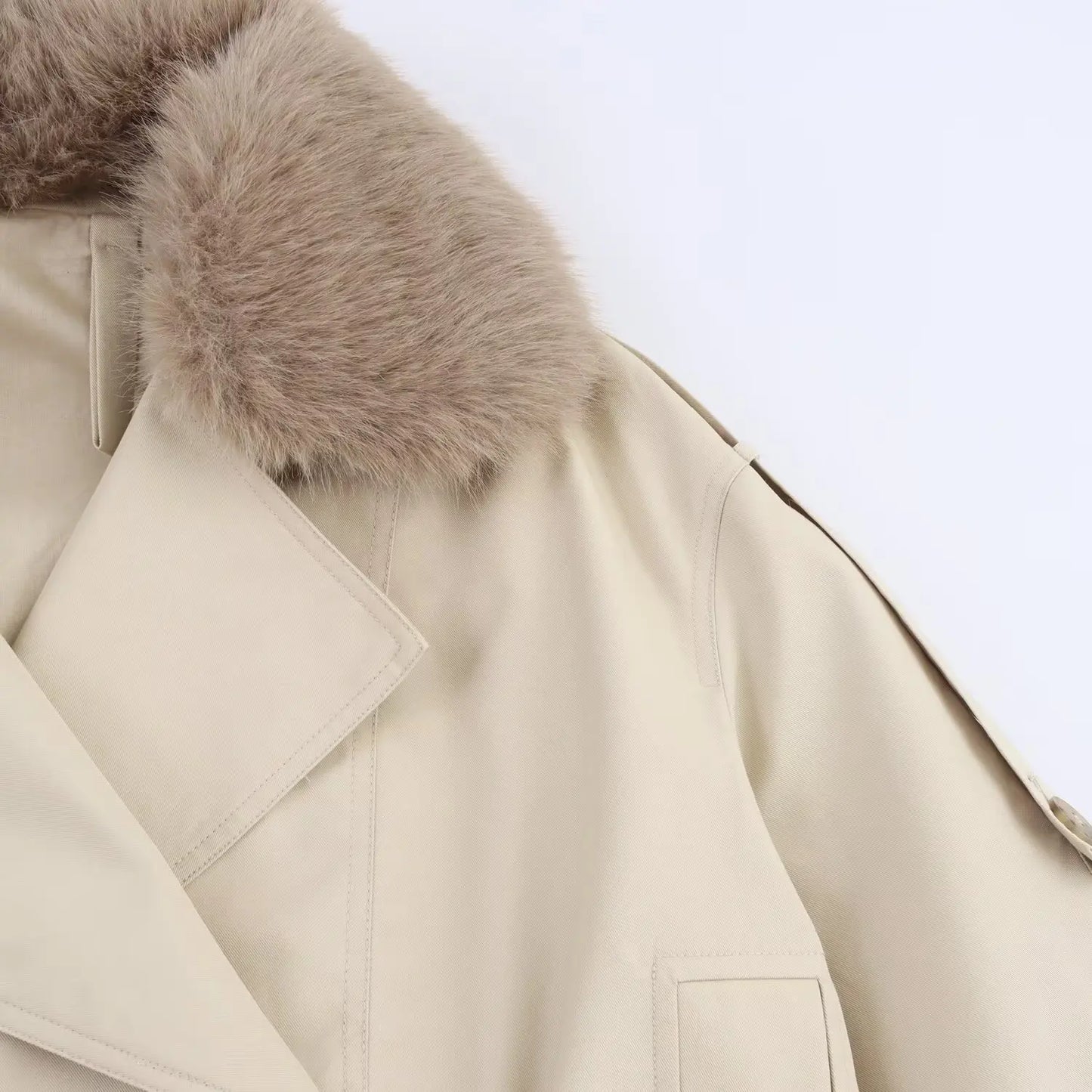 HH Women Elegant Casual Loose Jackets Fashion Woman Street Style Lapel Double-Breasted Pocket Decoration Slim Short Coats