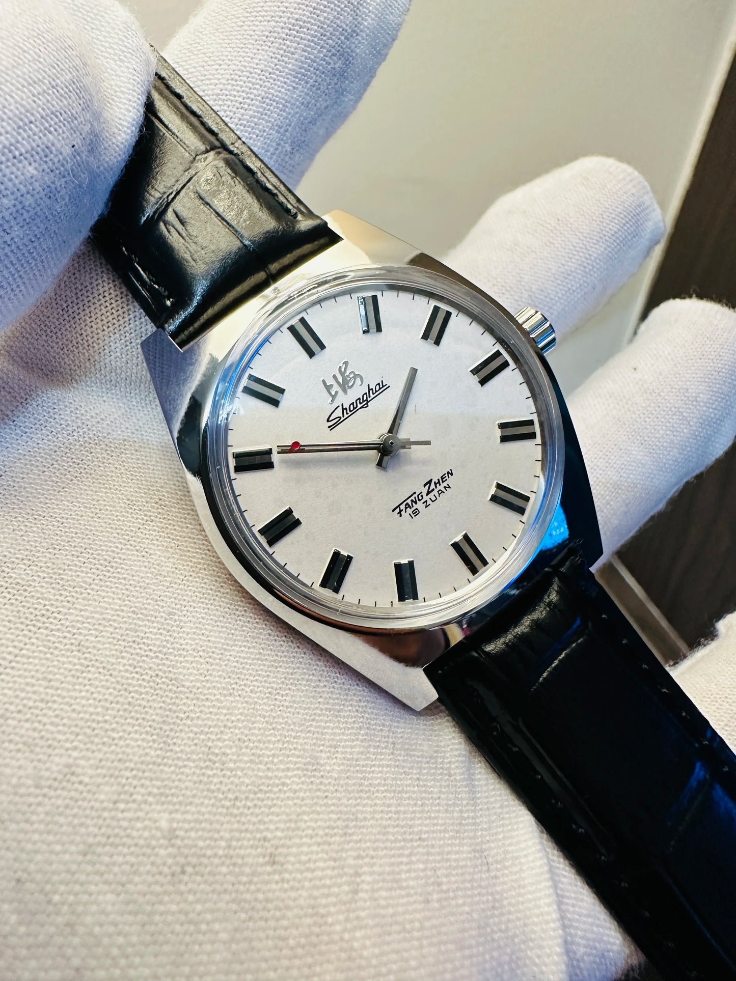 Vintage-Inspired Shanghai 7120 Watch 36mm - Mechanical Men's Wristwatch for Collectors & Watch Enthusiasts