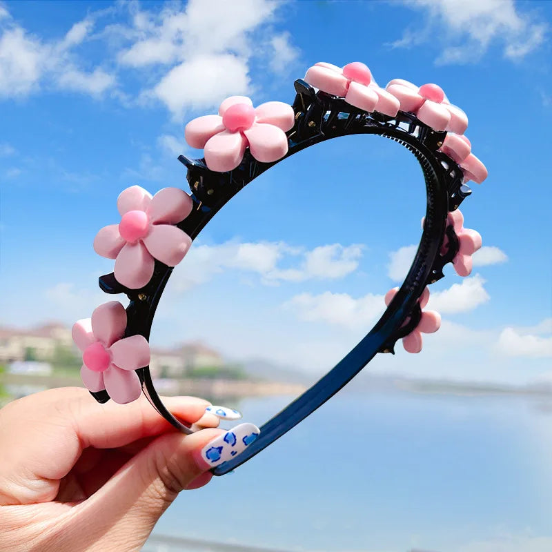 New Cute Cartoon Hairbands Girls Flowers Fruits Shape Hair Hoop Bands Korea Headwear Children for Kids Hair Accessories Gift