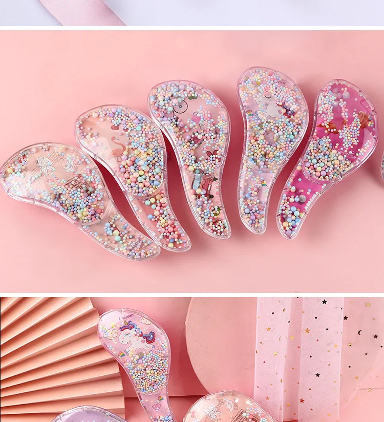 Cartoon Animal Baby Combs High Quality Anti-knot Hair Massager Kids Hair Brushes Hairdressing Comb for Children Adult Hair Care