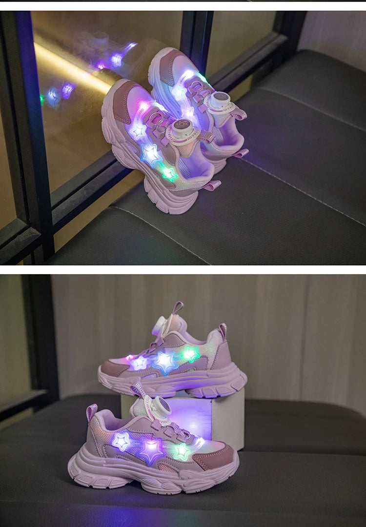 Kids Shoes For  Girls Fashion Children Casual Shoes Non-slip Sneakers