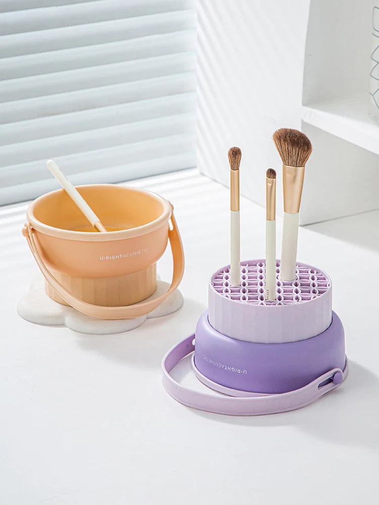 Makeup Brush Cleaning Bucket