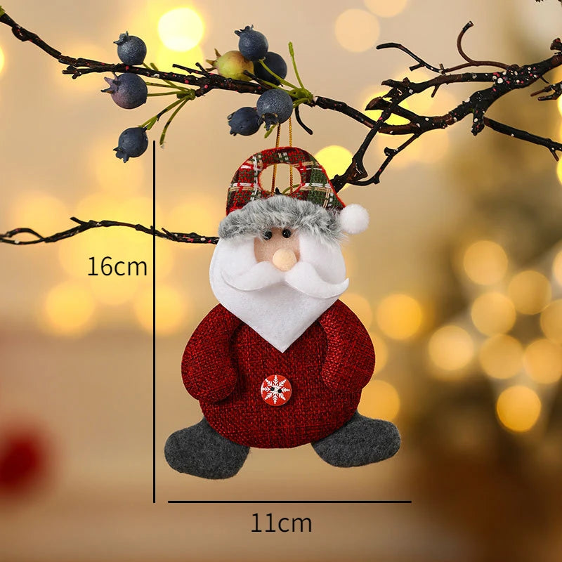 New Year 2025 Christmas Tree Decorations Cute Dolls