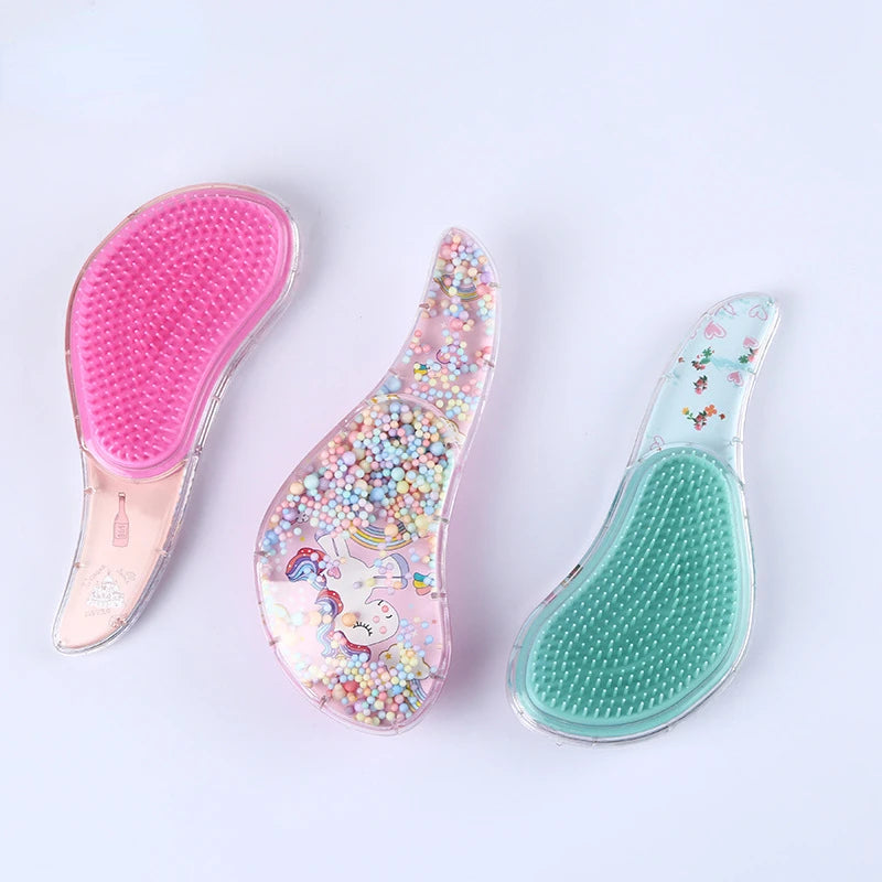 Cartoon Animal Baby Combs High Quality Anti-knot Hair Massager Kids Hair Brushes Hairdressing Comb for Children Adult Hair Care