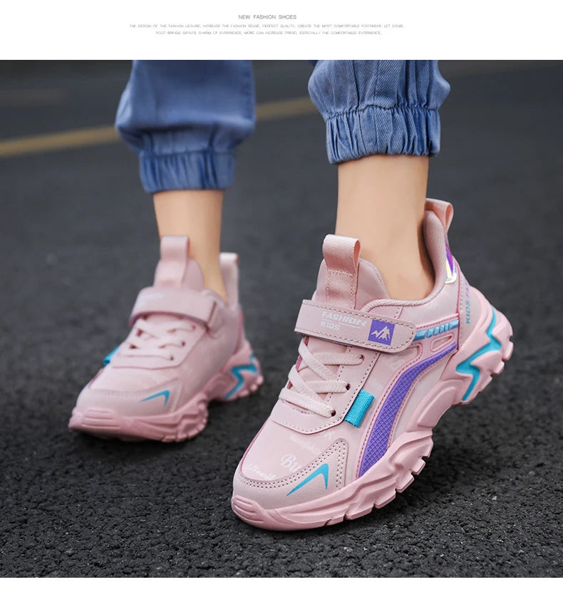 Kids Girls Shoes Running School Casual Sports Breathable Non-slip Sneakers Basketball Children Outdoor Walking Tennis All Season