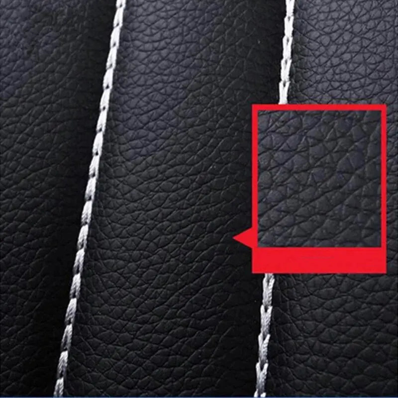 Car Seat Cover Set Breathable PU Leather Vehicle Seat Cushion Full Surround Cover For Car Full Protection Pad Fit 5-Seat Auto
