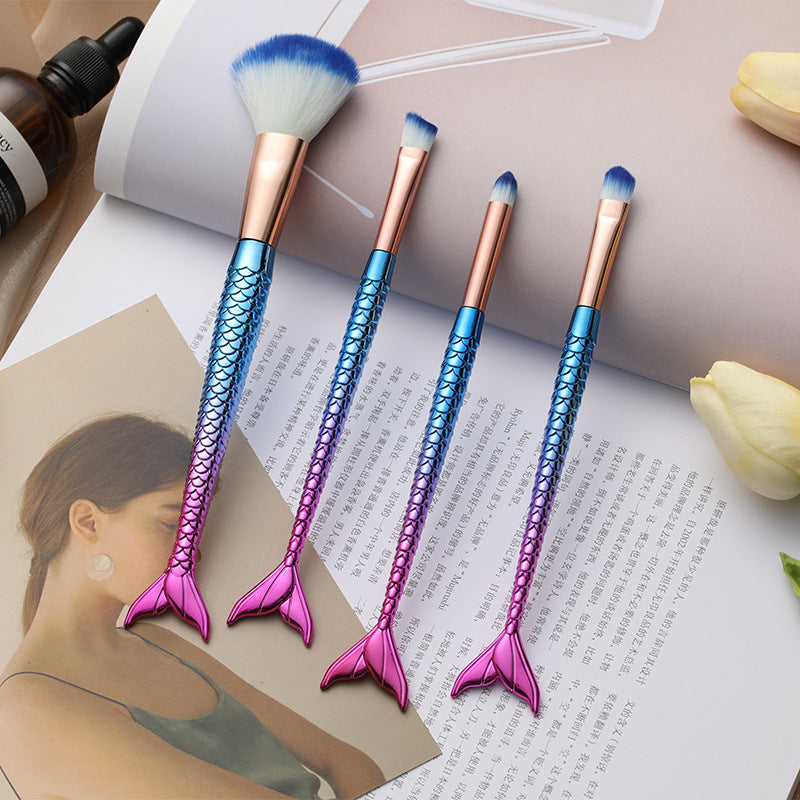 Four-piece Suit Mermaid Makeup Brush