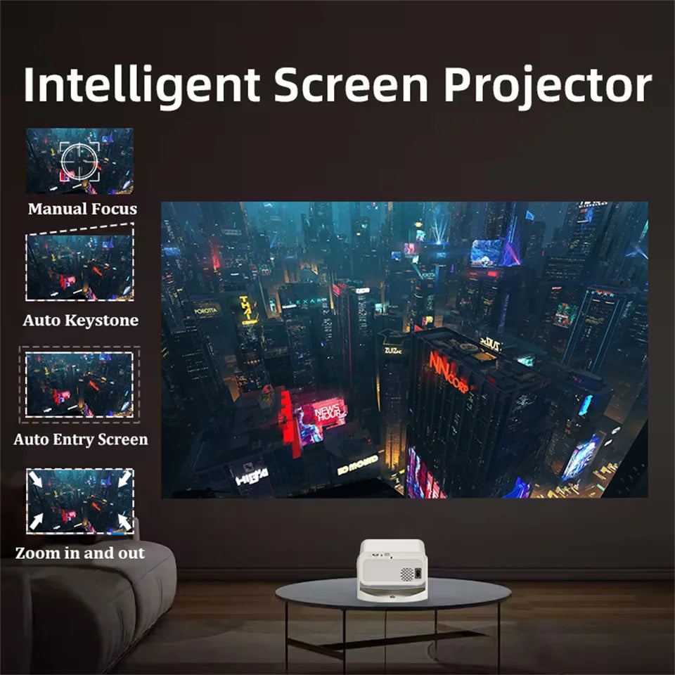 Portable Projector 4K 900ANSI  home theater Beam Projectors