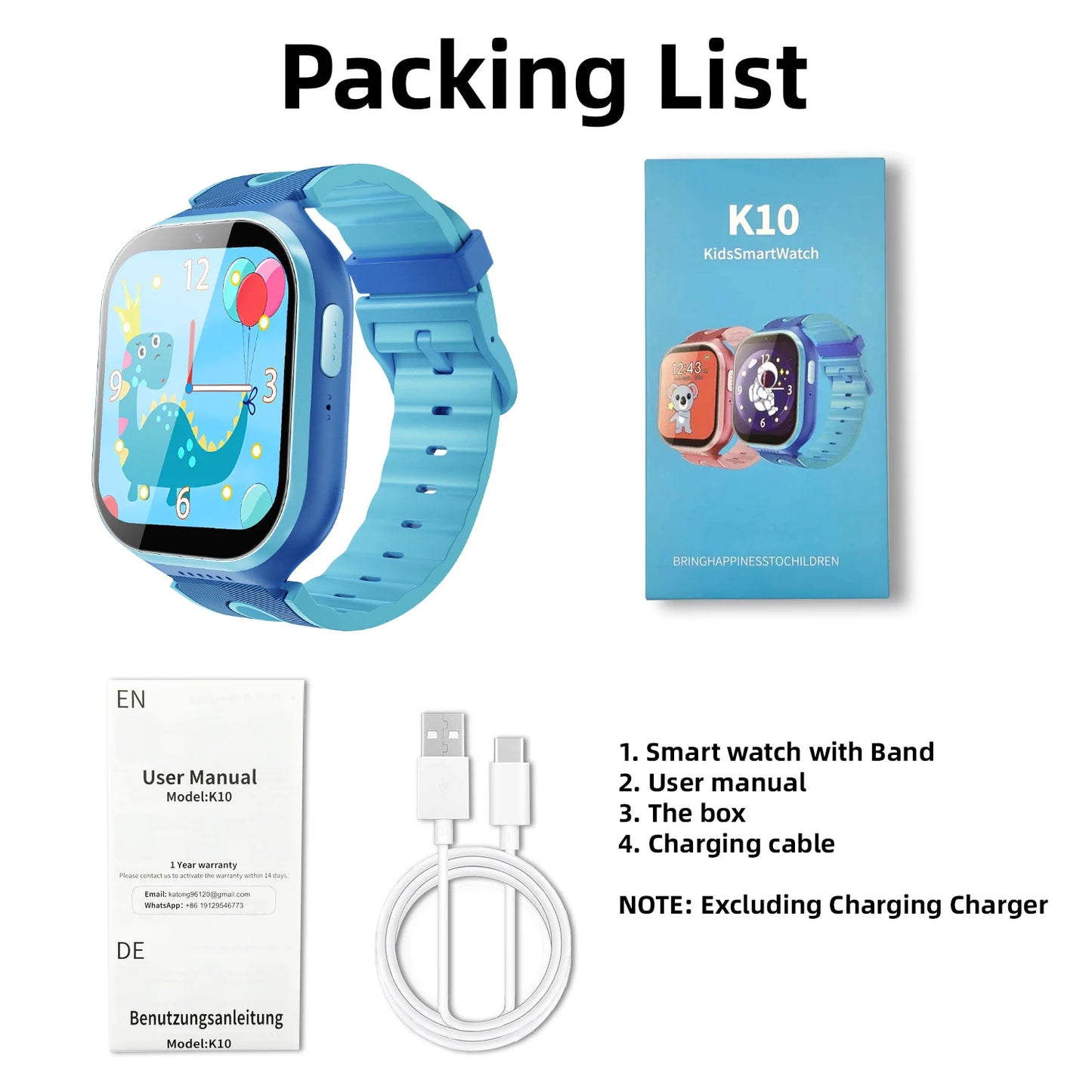 Kids Smart Watch 14 Games Audio Books Flashlight Camera Music Control Alarm Clock Stopwatch For Boy Girl Best Gifts 2025