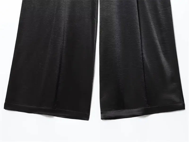 Women's 2025 New Summer Pants Fashion Slim Street Women's High Waist Wide-Leg Pantss Chic Youth Elegant Summer Travel Pants