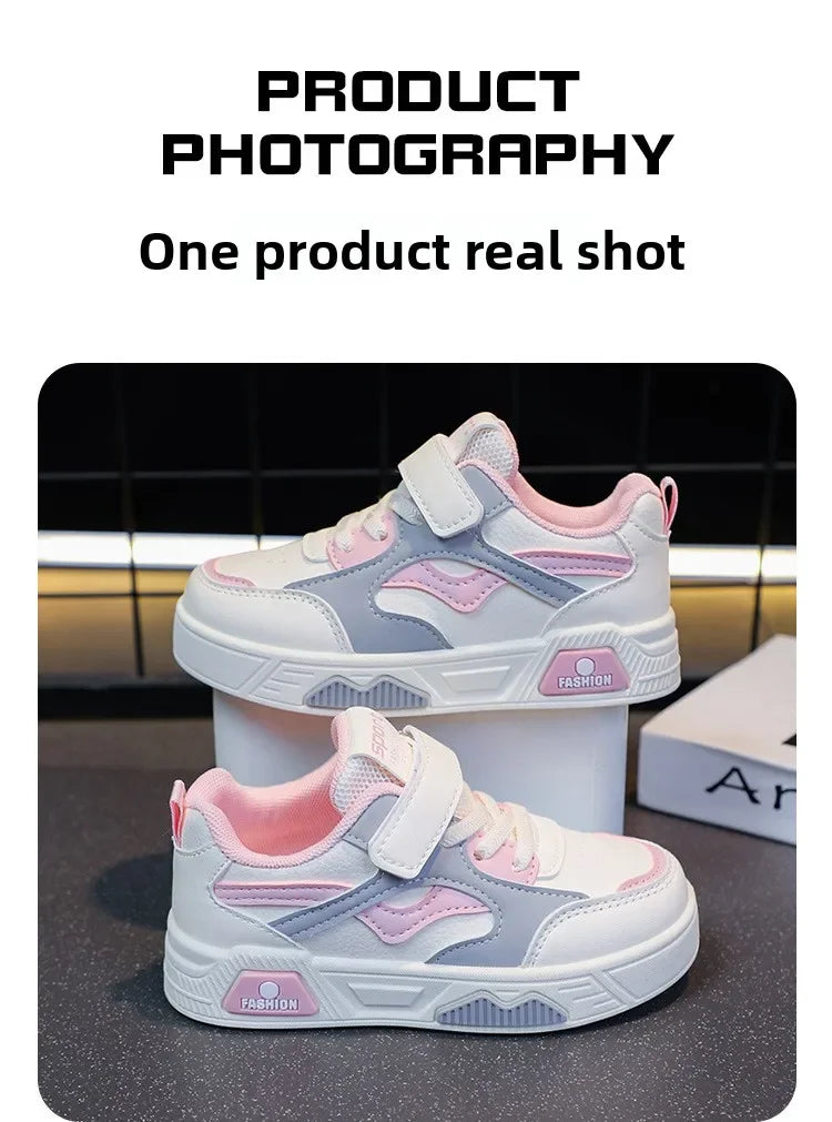 Children's Shoes for Girls and Boys Fashion Sneakers Kids' Soft-Soled Casual Shoes Student Sports Shoes Outdoor Walking Shoes