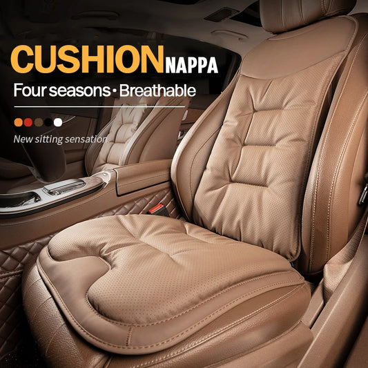 Universal Car Seat Cover Leather Cars Seat Waist Cushion Covers Four Season Auto Interior Seats  Protection Pad Car Accessorie