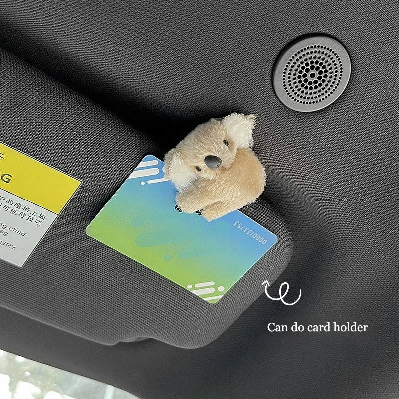Plush Cute Koala Auto Rearview Mirror Control Screen Decoration.