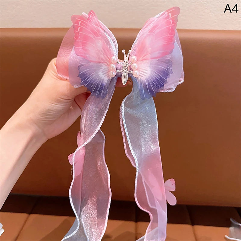 Children's Hair Accessories Bows Ribbons Braided Hairpins Headdresses Summer Girls Princess Hairpins