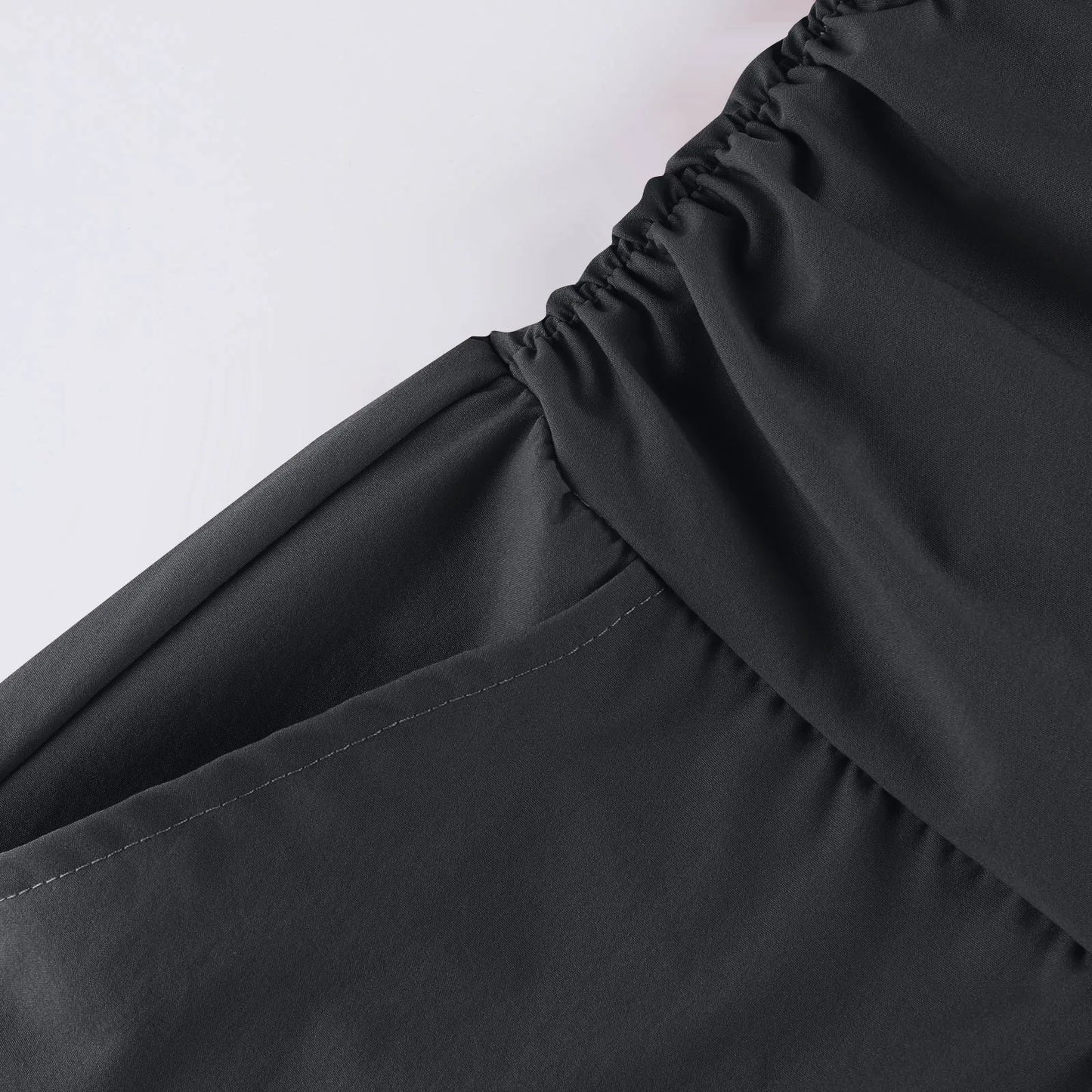 women pants summer loose cropped pants High Waist Solid Color Casual Trousers Pants With Pockets cozy breathable pantalon femme