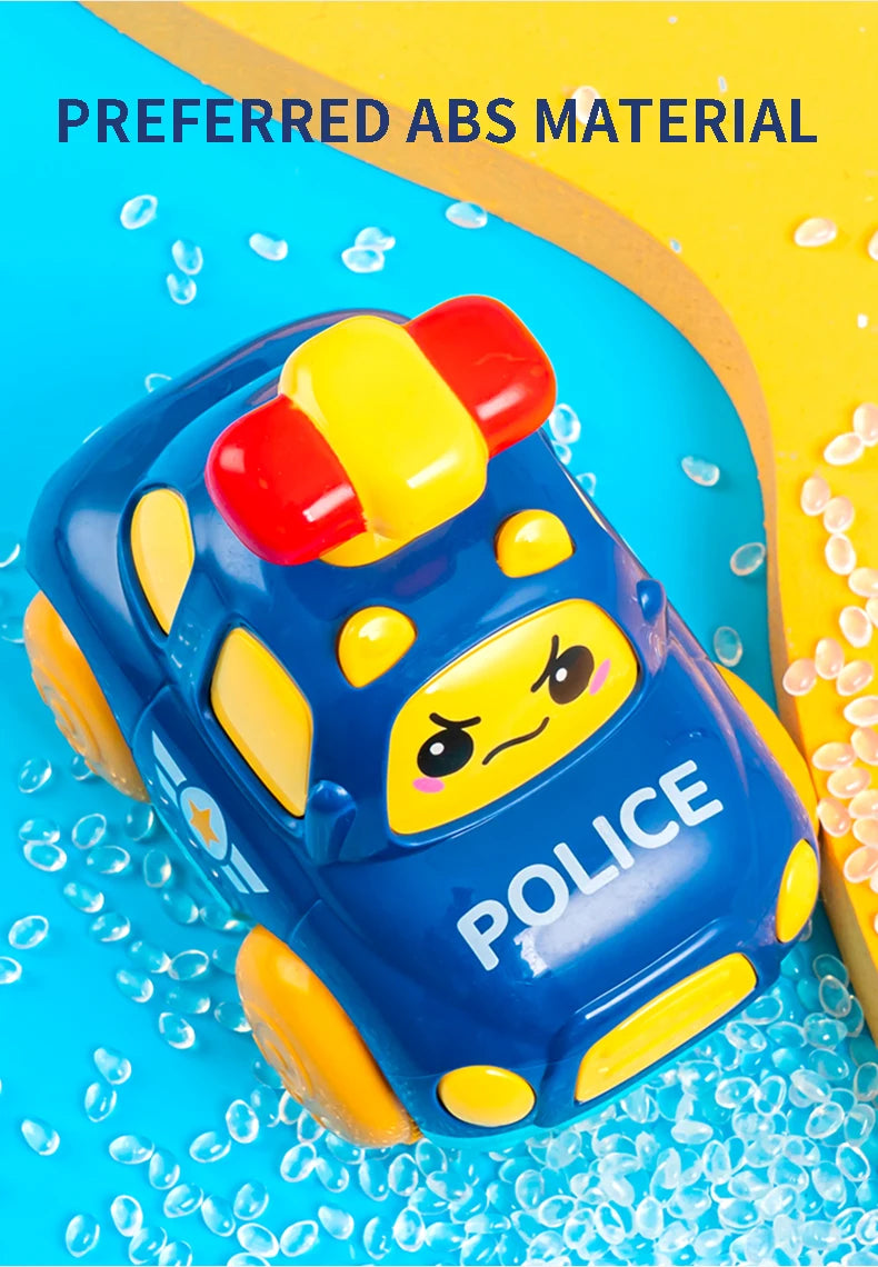 Children Toys Cars Toys for Boys 1 2 3 Ages Cartoon Inertia Press and Go Cars Toys for Kids Pull Back Fire Engine Toy Baby Gifts