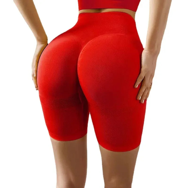 Women Yoga Shorts High Waist Workout Shorts Fitness Yoga Lift Butt Fitness Ladies Yoga Gym Running Short Pants Sportswear