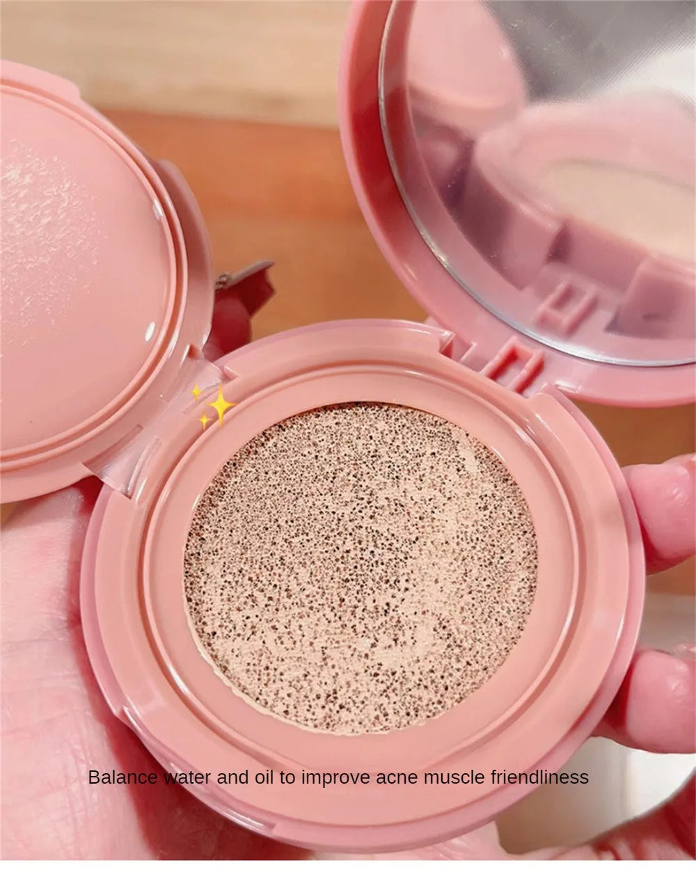 Natural BB Cream Sensory Party Bang Gouache Air Cushion Makeup Waterproof Long Lasting Clear Skin BB Cream Cosmetics