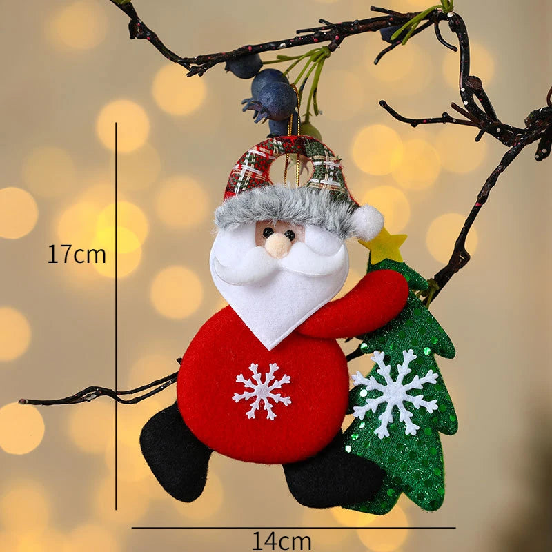 New Year 2025 Christmas Tree Decorations Cute Dolls