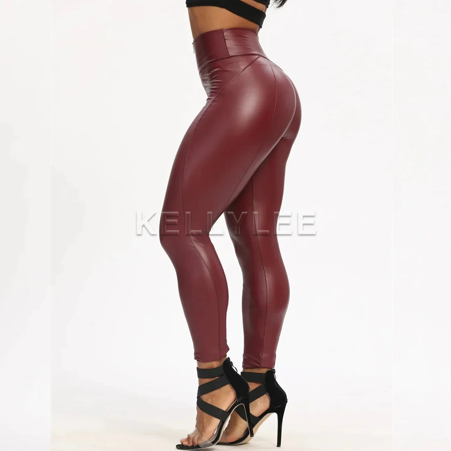 Women Pants High Waist Skinny Shine Leggings New Jeans Smooth Leather Jean Large Buttocks Unique Slim Long Skinny Pencil Pants
