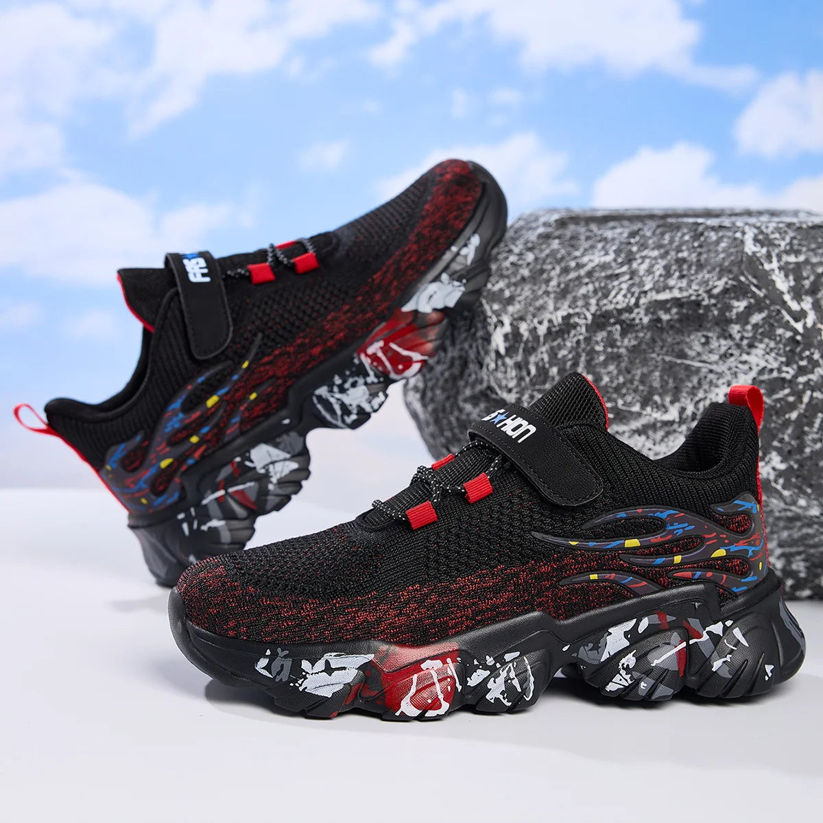 Children's Shoes Girl Boy Outdoors Running Shoes Non-slip Kids Mesh Tennis School Casual Fashion For Students