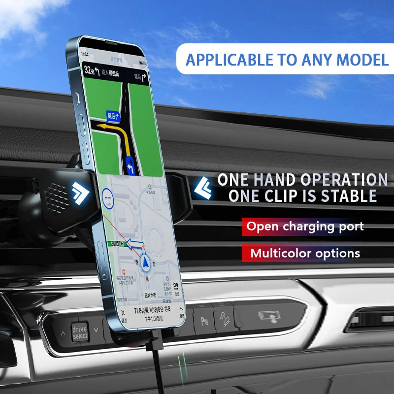 Car Phone Holder For Honda Accord MK10 MK10.5 2018 2019 2020-2022 Mobile Phone Mounts Car Wireless Charging Special Fixed Base