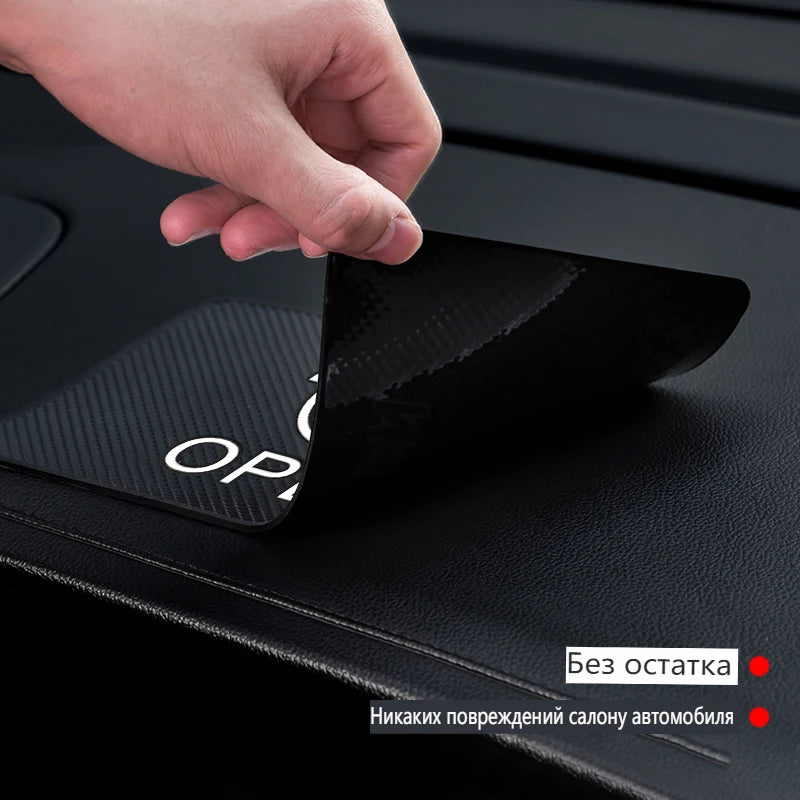Car Mobile Phone Mat Dashboard Mat Rubber Mat  Non-Slip Pad For Opel Astra j Insignia Astra g Corsa Zafira b Mokka Vivaro Meriva